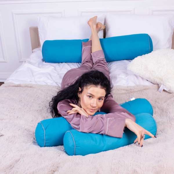 Фото - Подушка валик MirSon №8513 Naturale Line 17-4735 Caterina 50% Memory 100х20 см (2200006342137)