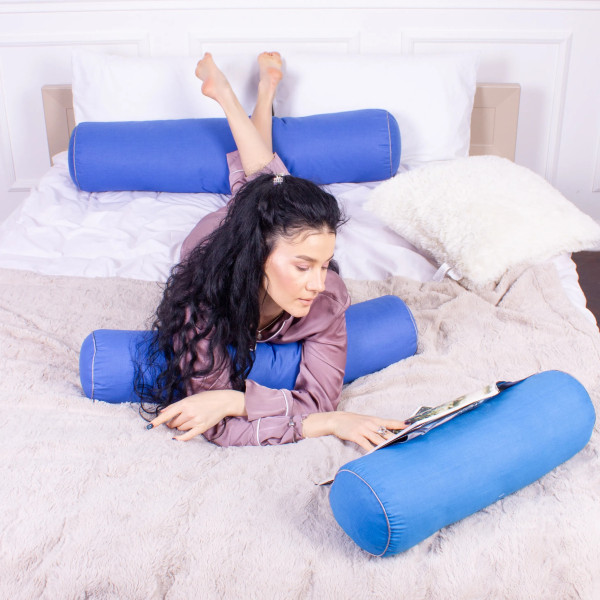 Фото - Подушка валик MirSon №8122 Naturale Line 19-4150 Ofelia EcoSilk 100х20 см (2200006248774)