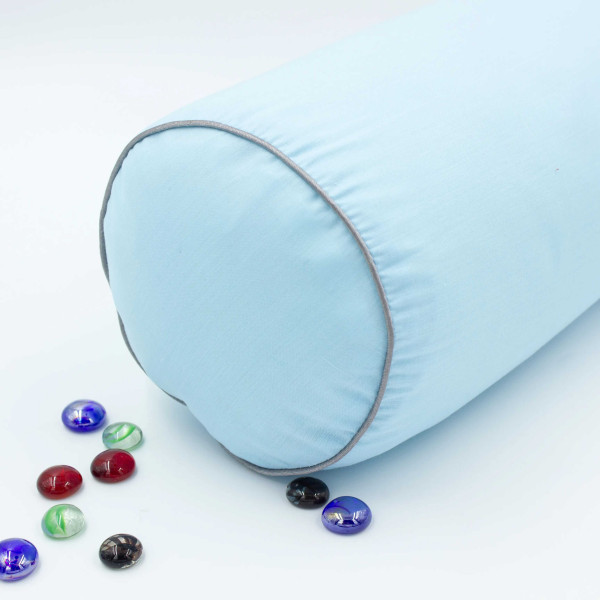 Фото - Подушка валик MirSon №8339 Eco Line Blue BamBoo 15x50 см (2200006249344)