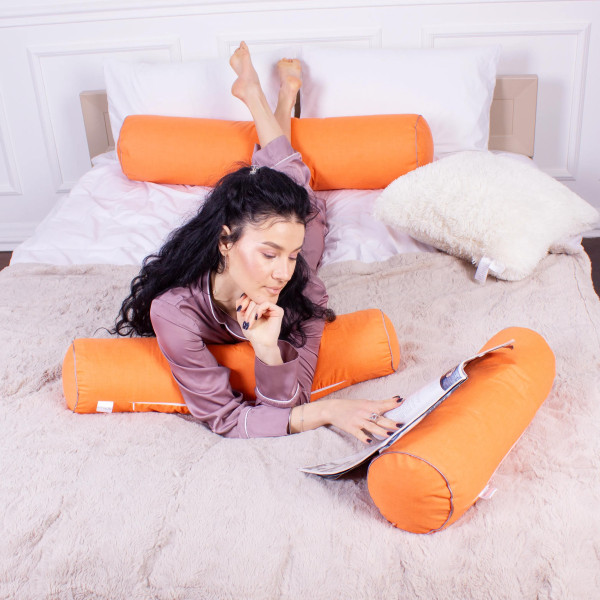 Фото - Подушка валик MirSon №8386 Naturale Line 16-1364 Palermo Tencel 70х20 см (2200006253044)