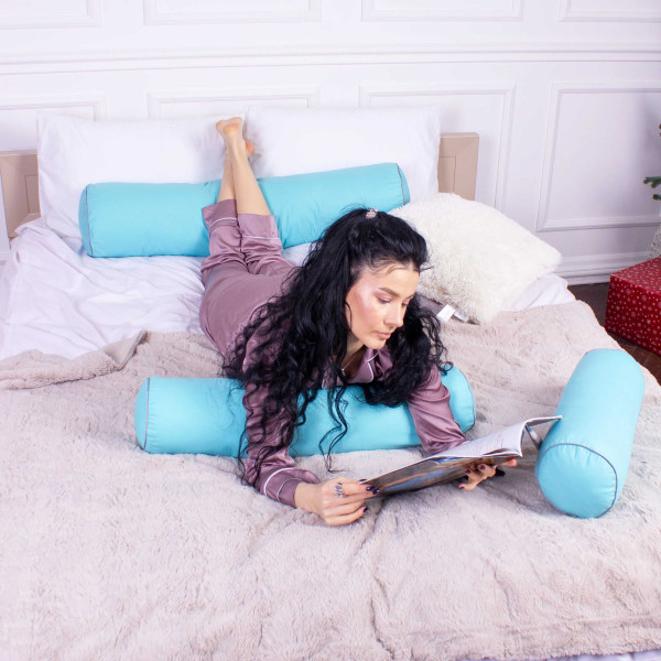 Фото - Подушка валик MirSon №8367 Naturale Line 11-2208 Mint BamBoo 15x50 см (2200006249627)