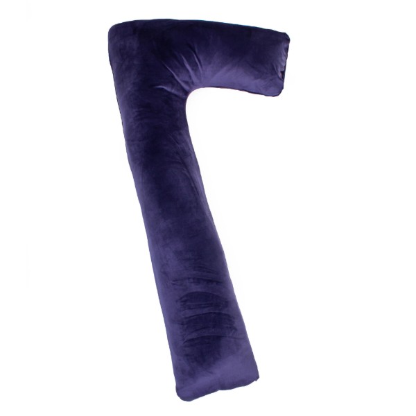 Фото - Подушка для майбутніх мам MirSon №8458 Velvet Line 28-0006 Navy blue Г-подібна (2200006275022)