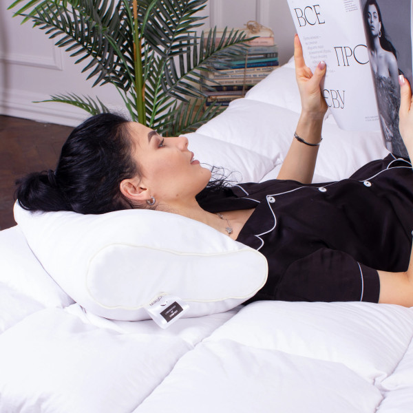 Фото - Подушка ортопедична MirSon №4161 28-0001 White Velvet (2200006423751)