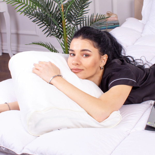 Фото - Подушка ортопедична MirSon №4161 28-0001 White Velvet (2200006423751)