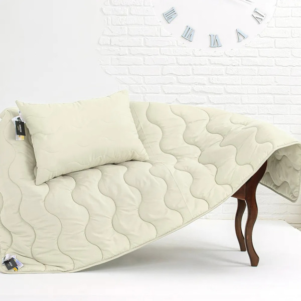 Фото - Подушка стандартная MirSon EcoSilk №1602 Eco Light Krem (2200002647113)