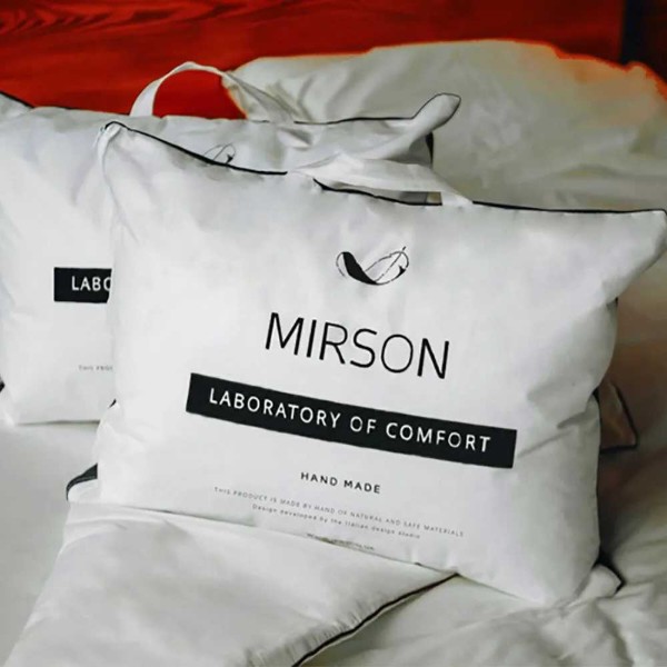 Фото - Подушка стандартна MirSon вовняна Hand Made De Luxe вовна 929 висока 40x60 (2200000556899)