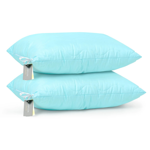 Фото - Подушка стандартная MirSon BamBoo №1613 Eco Light Blue (2200002647250)