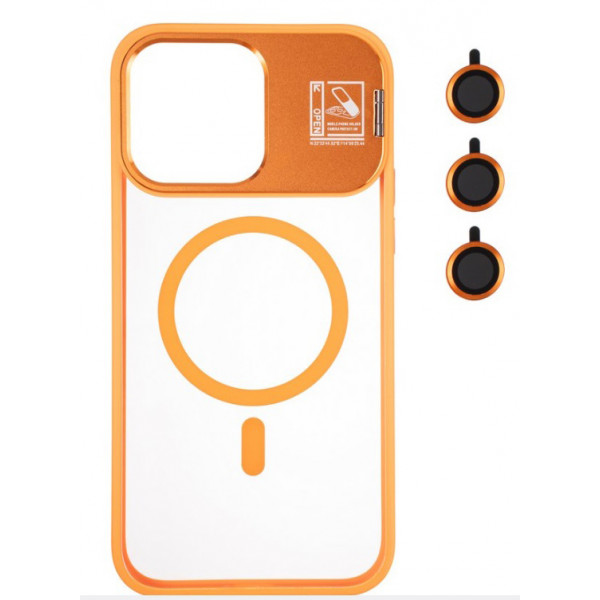 Фото - Чохол для смартфону Gelius Yoga Case Camera stand MagSafe for iPhone 13 Flame Orange (98600)