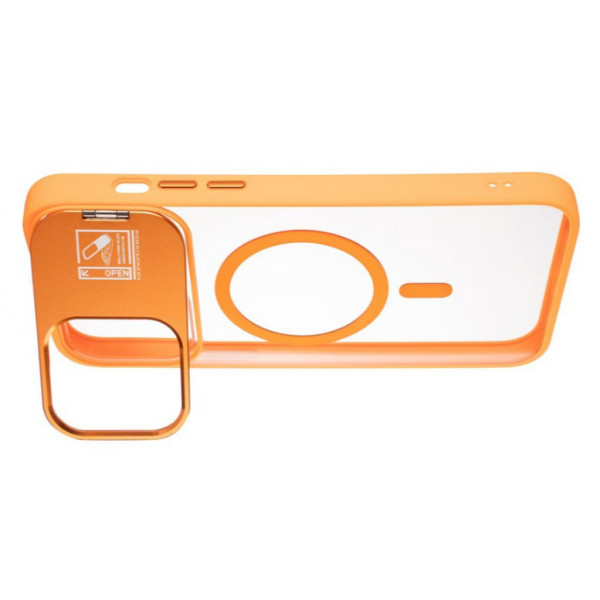 Фото - Чохол для смартфону Gelius Yoga Case Camera stand MagSafe for iPhone 13 Flame Orange (98600)