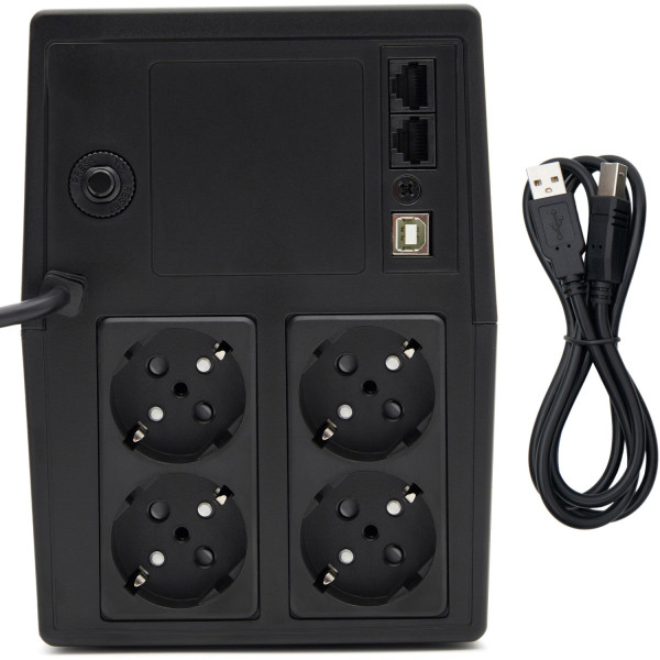 Фото - Источник бесперебойного питания GEAR 1000VA LED RJ45+USB (GU-1000PL)