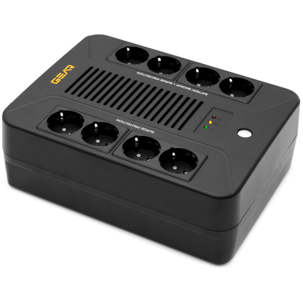 Фото - Джерело безперебійного живлення GEAR UPS 850VA, 510W, AVR, 8Schuko USB+RJ45 (GU-850PLUS6) Фото - Джерело безперебійного живлення GEAR UPS 850VA, 510W, AVR, 8Schuko USB+RJ45 (GU-850PLUS6)
