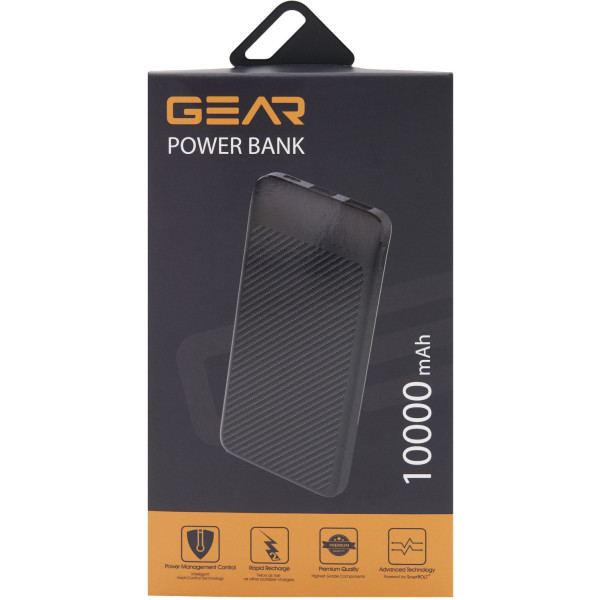 Фото - Батарея мобильная GEAR 10000mAh PD10W, 1C+2A+1micro (SL10)