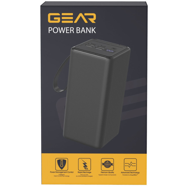 Фото - Батарея мобильная GEAR 60000mAh PD22.5W, 2C+4A (SP06)
