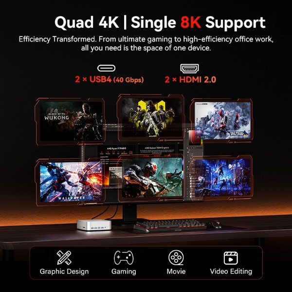 Фото - Неттоп GEEKOM GMA7MAXR97940HS-161T-EU