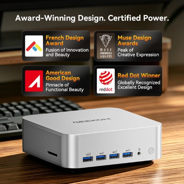 Фото - Неттоп GEEKOM A9MAX (GMA9MAXAI9HX470-321T-EU)