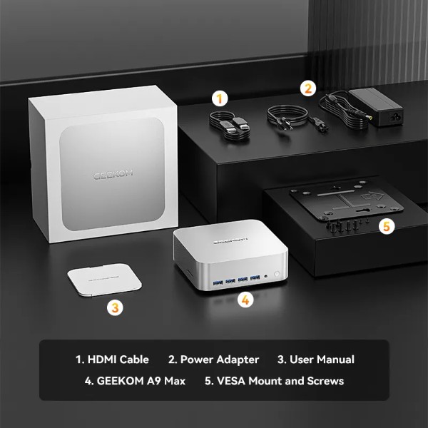 Фото - Неттоп GEEKOM A9MAX (GMA9MAXAI9HX470-321T-EU)