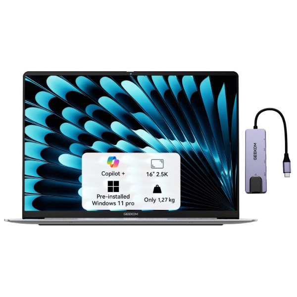Фото - Ноутбук GEEKOM GeekBook X16 Pro (GEEKBOONX16AMOU9185H-322-US) Grey