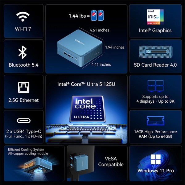Фото - Неттоп GEEKOM IT12 (GMIT12I312300HE-16512-EU)