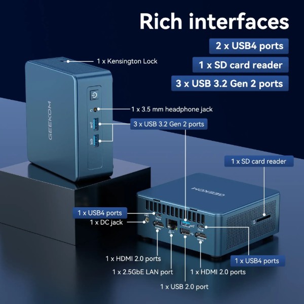 Фото - Неттоп GEEKOM IT13 Intel Core i9-13900HK (GMIT13I913900HK-161-EU)