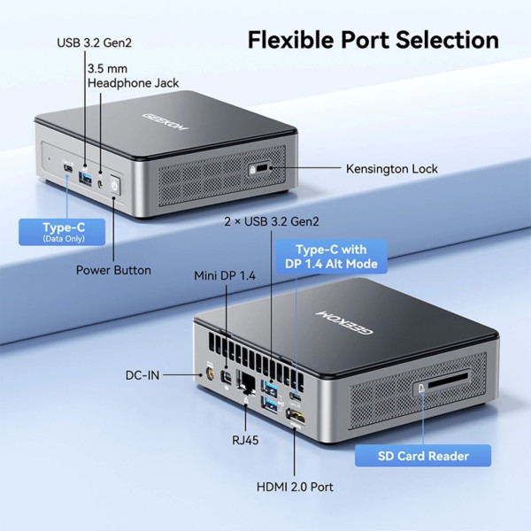 Фото - Неттоп GEEKOM Mini Air12 (GMAIR12PT7505 -8512-EU)