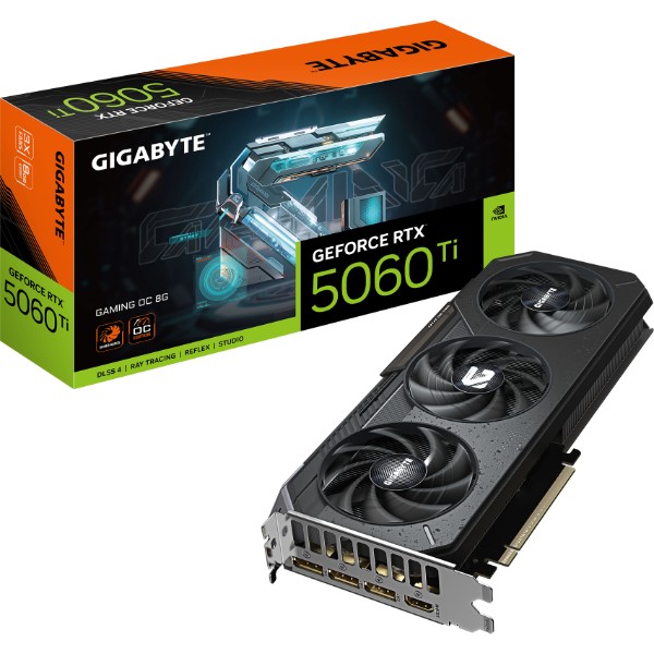 Фото - Видеокарта Gigabyte GeForce RTX5060Ti 8Gb GAMING OC (GV-N506TGAMING OC-8GD)