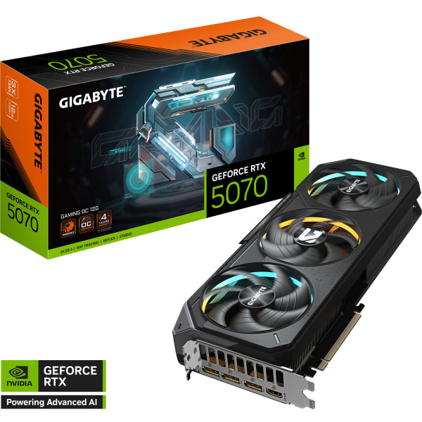 Фото - Видеокарта Gigabyte GeForce RTX 5070 GAMING OC 12G (GV-N5070GAMING OC-12GD)