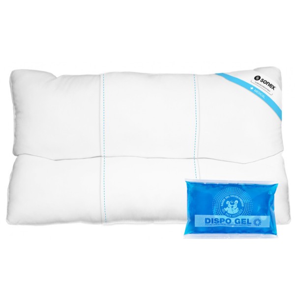 Фото - Подушка ортопедична Sonex Medisoft Spa 50х70 см + гелевий компрес DISPO GEL (SO102056) Фото - Подушка ортопедична Sonex Medisoft Spa 50х70 см + гелевий компрес DISPO GEL (SO102056)