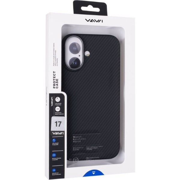 Фото - Чохол для смартфону Gelius Kevlar Case (MagSafe) for iPhone 17 Black (102761)