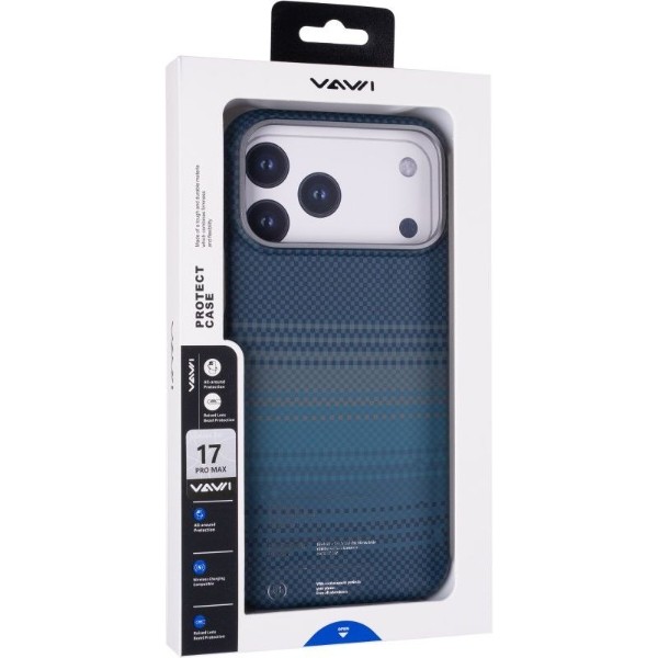 Фото - Чохол для смартфону Gelius Kevlar Case (MagSafe) for iPhone 17 Pro Max Blue (102765)
