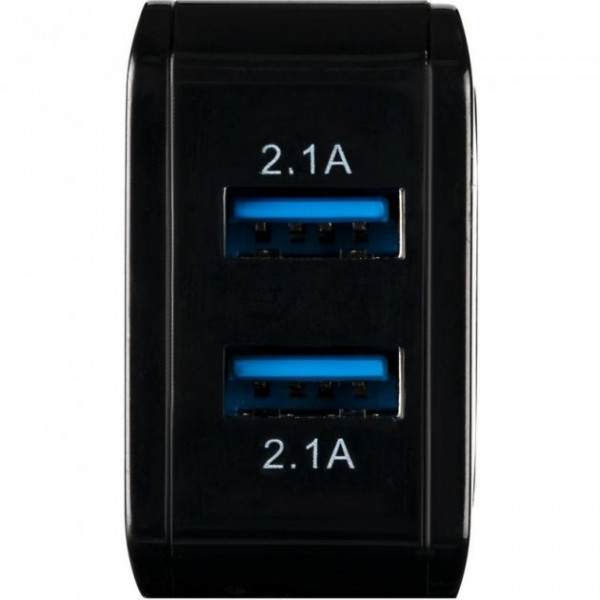 Фото - Мережевий зарядний пристрій Gelius Ultra Prime GU-HC02 2USB 2.1A Black+Cable MicroUSB (91048)