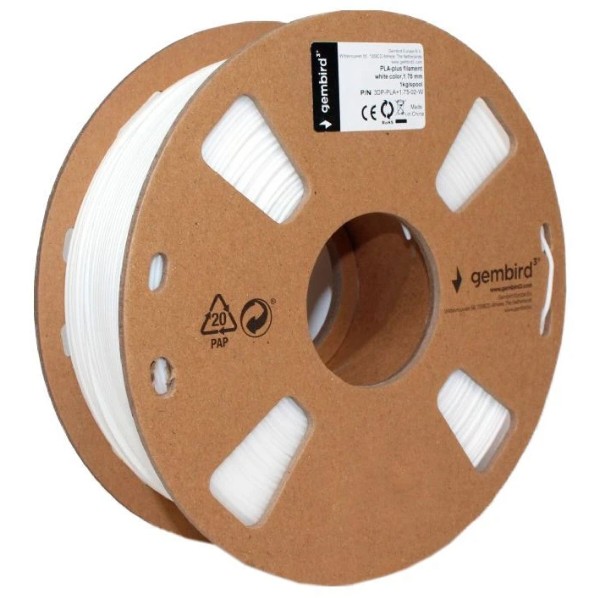 Фото - Нитка для PLA-картриджа Gembird High Speed PLA 1.75 мм White ( 3DP-PLA1.75HY-01-W) Фото - Нитка для PLA-картриджа Gembird High Speed PLA 1.75 мм White ( 3DP-PLA1.75HY-01-W)