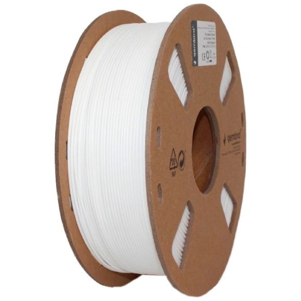 Фото - Нитка для PLA-картриджа Gembird High Speed PLA 1.75 мм White ( 3DP-PLA1.75HY-01-W)