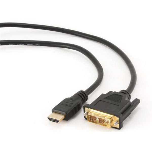 Фото - Кабель HDMI - DVI Cablexpert HDMI to DVI 0.5m (CC-HDMI-DVI-0.5M) Black