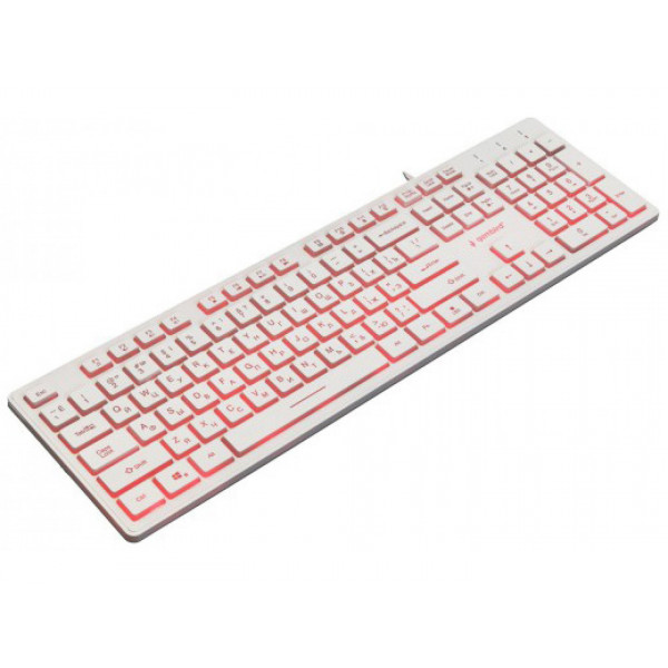 Фото - Клавіатура дротова Gembird KB-UML3-01-W-UA White USB