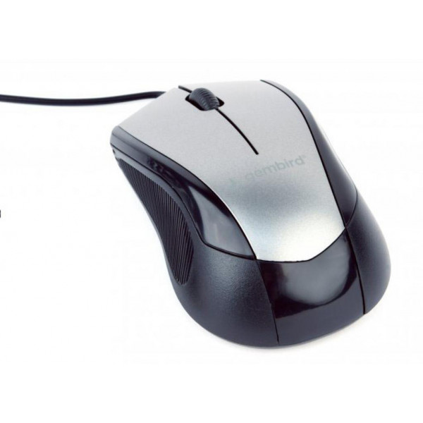 Фото - Миша дротова Gembird MUS-3B-02-BG Black/Grey USB