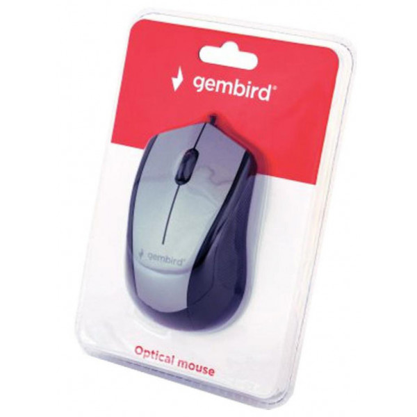 Фото - Миша дротова Gembird MUS-3B-02-BG Black/Grey USB