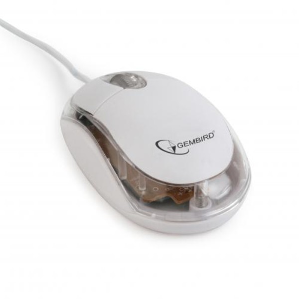 Фото - Миша дротова Gembird MUS-U-01-WT White USB