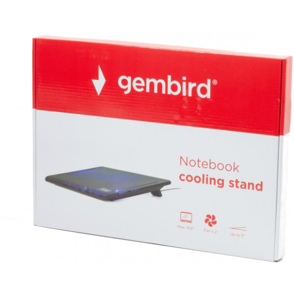 Фото - Підставка під ноутбук охолоджуюча Gembird NBS-2F15-01