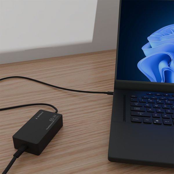 Фото - Зарядний пристрій для ноутбука Gembird TYPE-C 65W PD / 28W QC4.0+ (NPA-AC-PDQC65-01)
