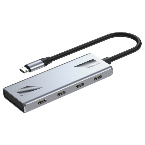 Фото - Хаб USB Gembird USB-С 3.2 Silver (UHB-CM-U310-C4-01)