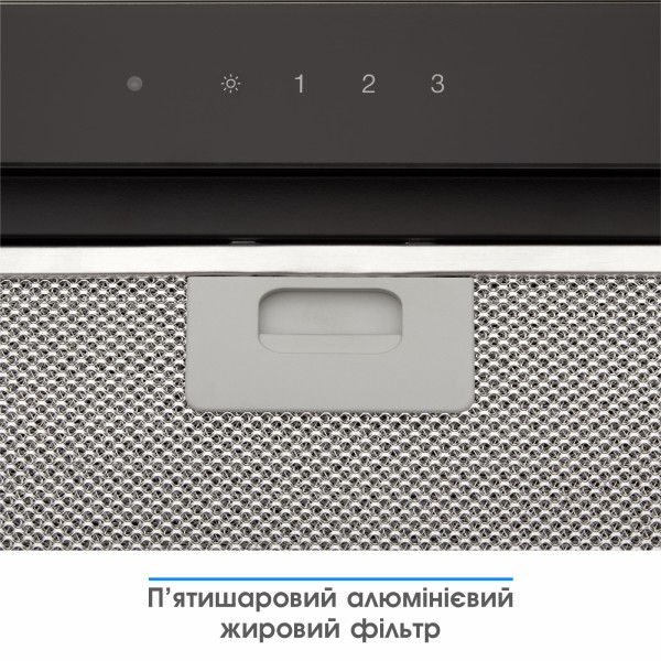Фото - Витяжка вбудована ELEYUS GEMINI 700 LED 52 BL