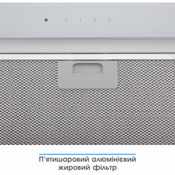 Фото - Витяжка вбудована ELEYUS GEMINI 700 LED 52 WH