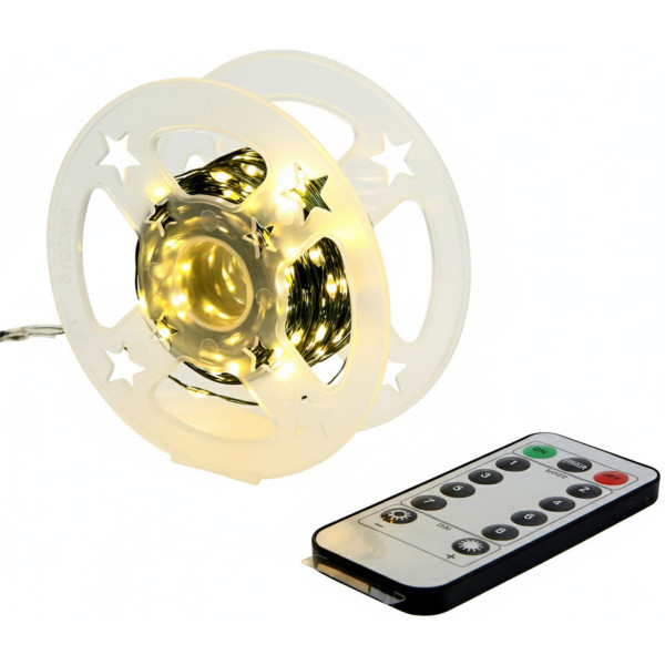Фото - Гірлянда декоративна YES! Fun Нитка 50 м 500 LED тепло-біла 8 функцій пульт (975129)