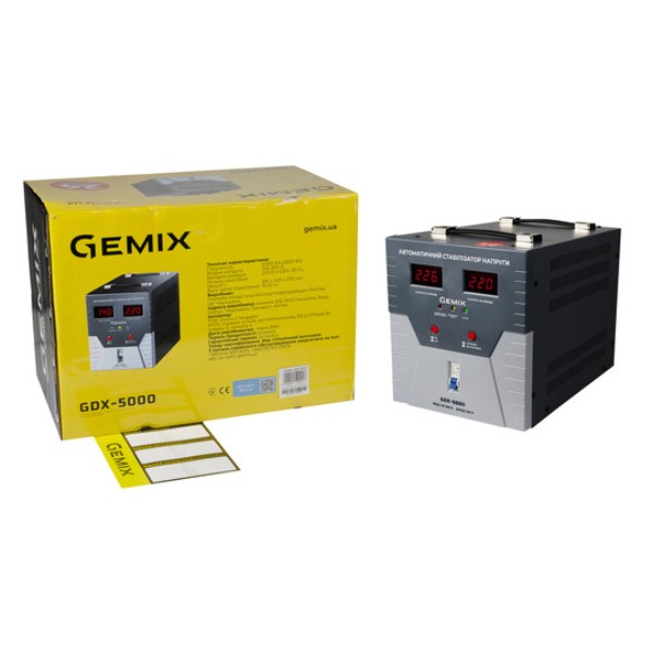 Фото - Стабілізатор напруги Gemix GDX-5000
