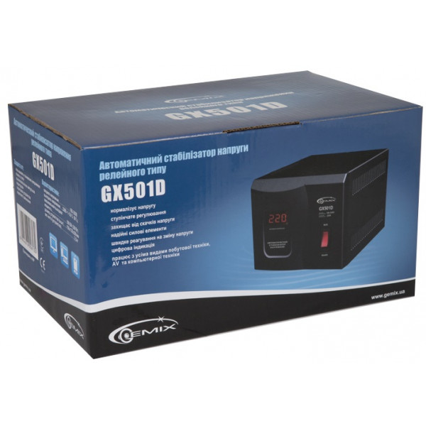 Фото - Стабилизатор напряжения Gemix GX-501D