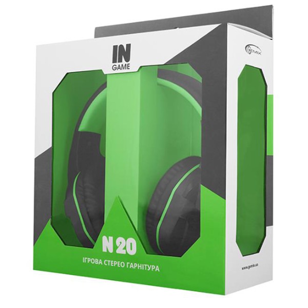 Фото - Гарнитура проводная игровая Gemix N20 Black-Green (04300107)
