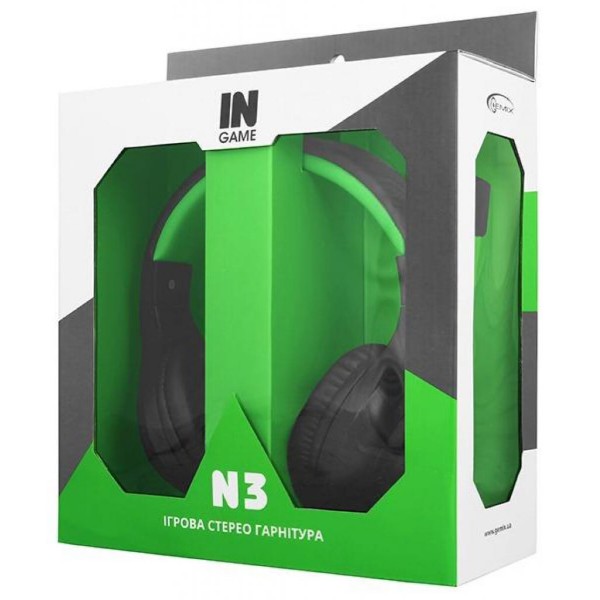 Фото - Гарнитура проводная игровая Gemix N3 Black-Green (04300109)