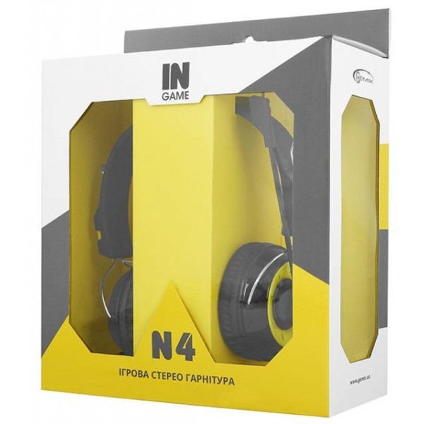 Фото - Гарнитура проводная игровая Gemix N4 Black-Yellow Gaming