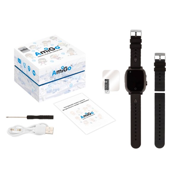 Фото - Детские часы AmiGo GO005 4G WIFI Thermometer Black