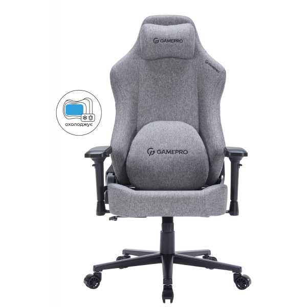 Фото - Крісло для геймерів GamePro FGC750DG Size L Fabric Dark Grey